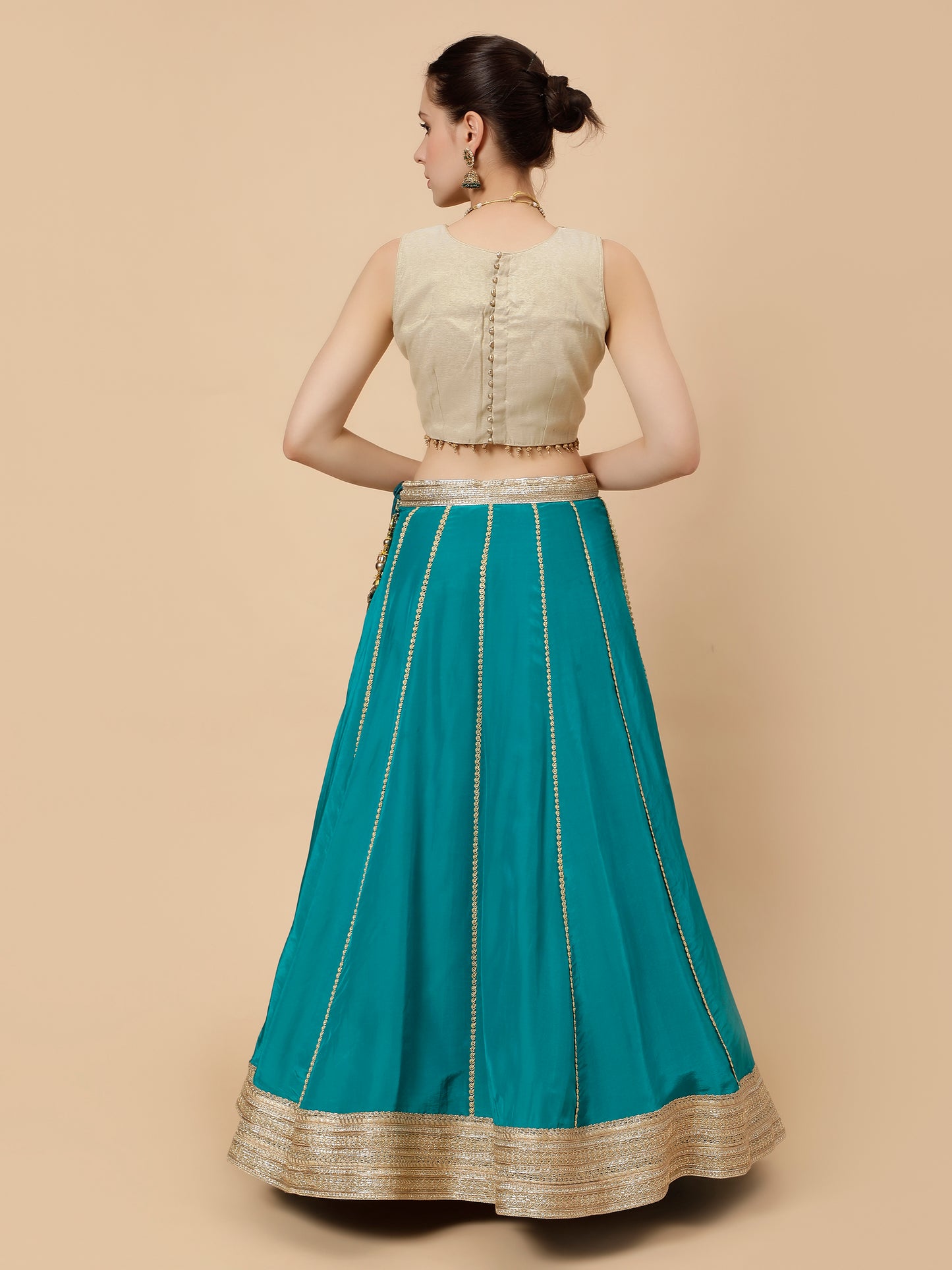 Neelkamal - Teal Lehenga