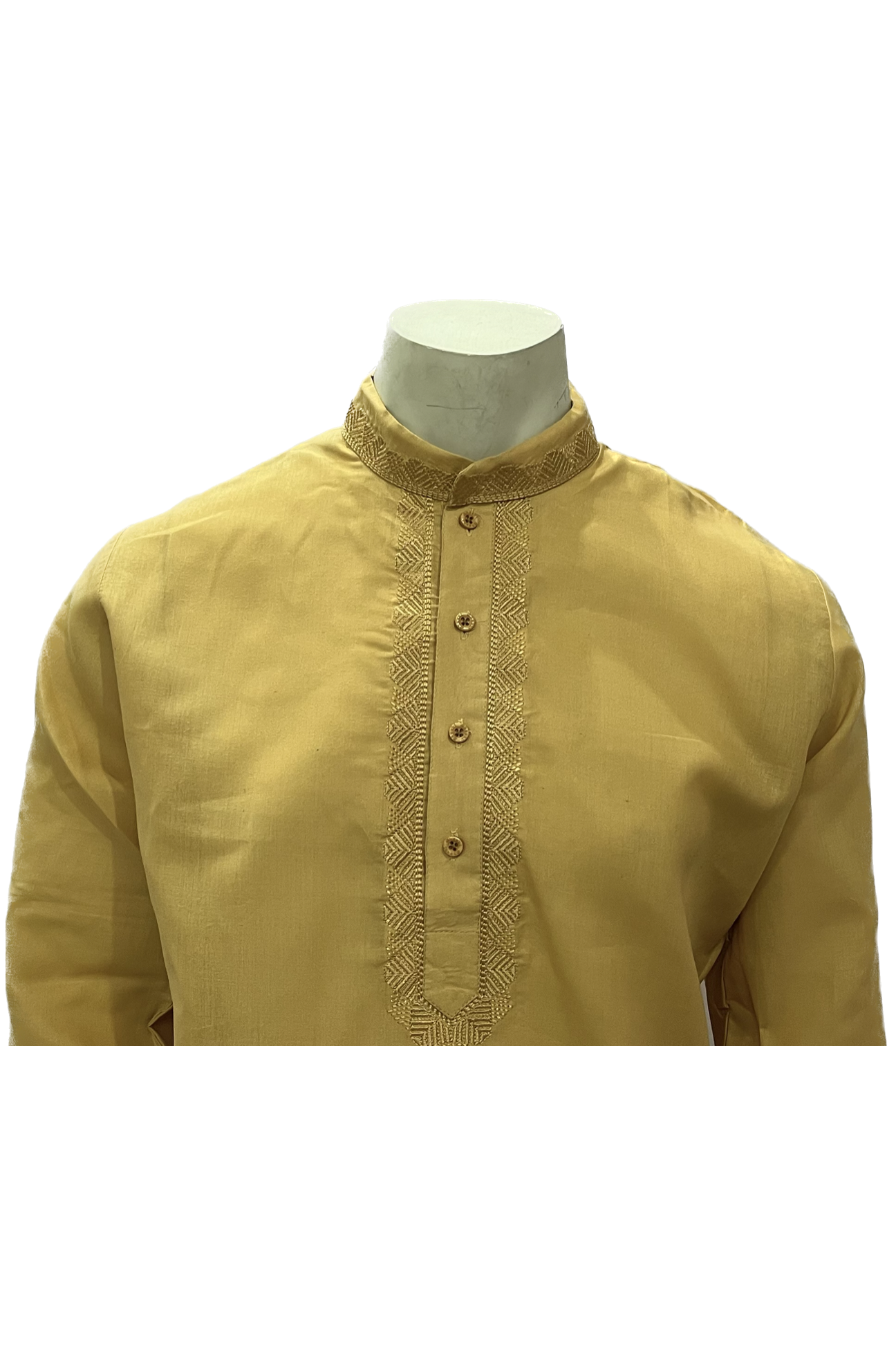 Men's Simple Kurta in gold