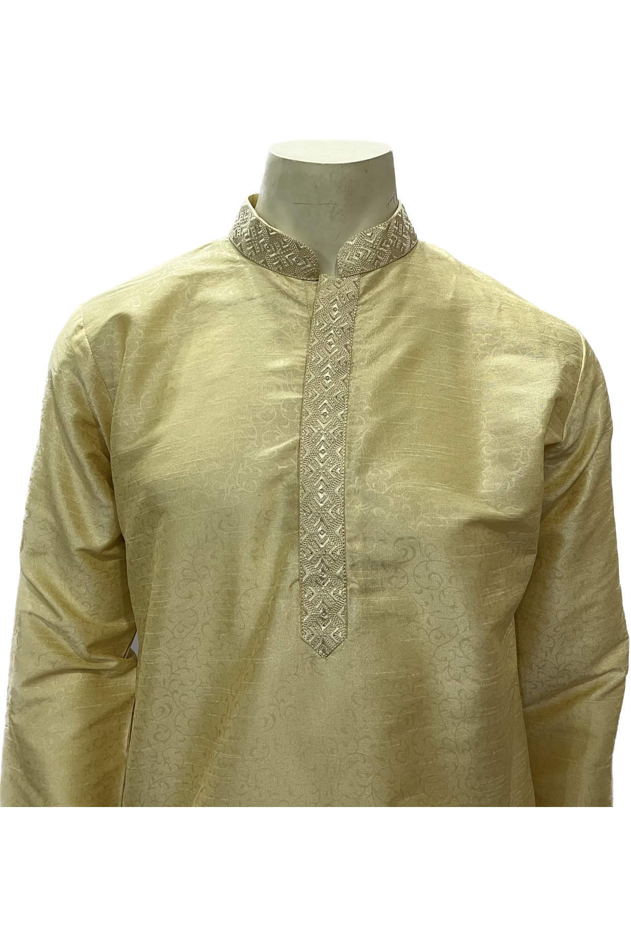 Light Golden Silk Kurta Pajama