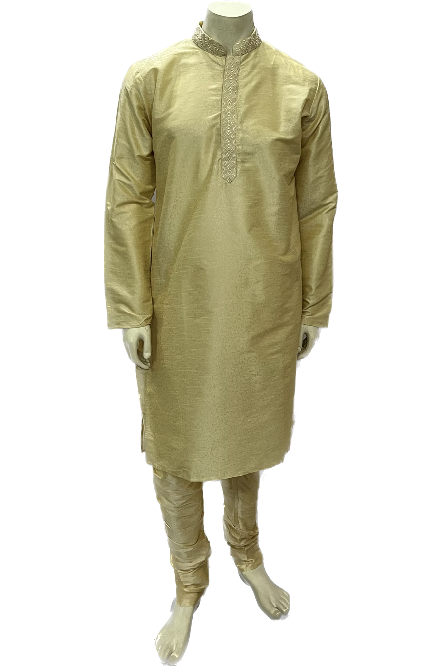 Light Golden Silk Kurta Pajama