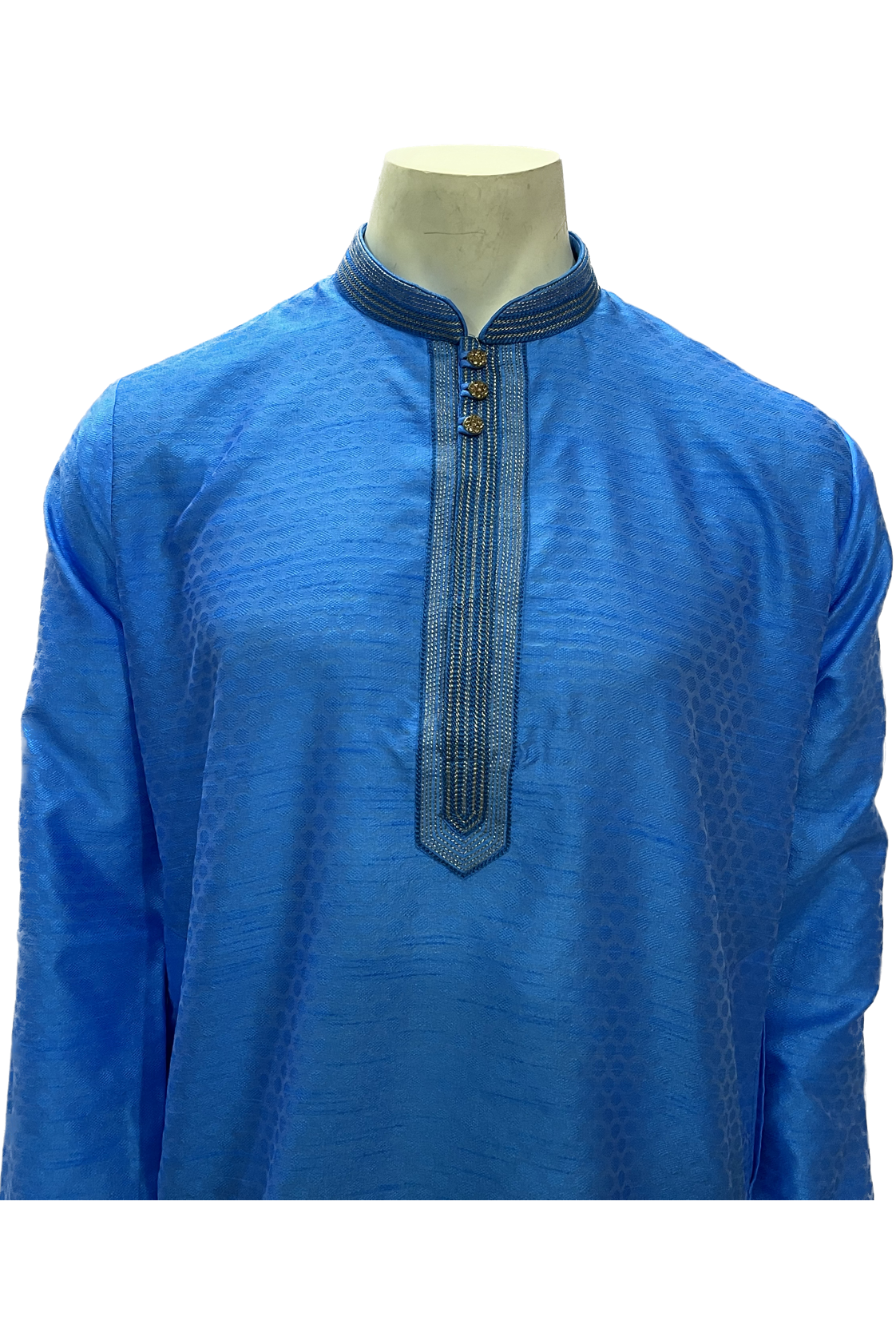 Blue Silk Kurta Pajama