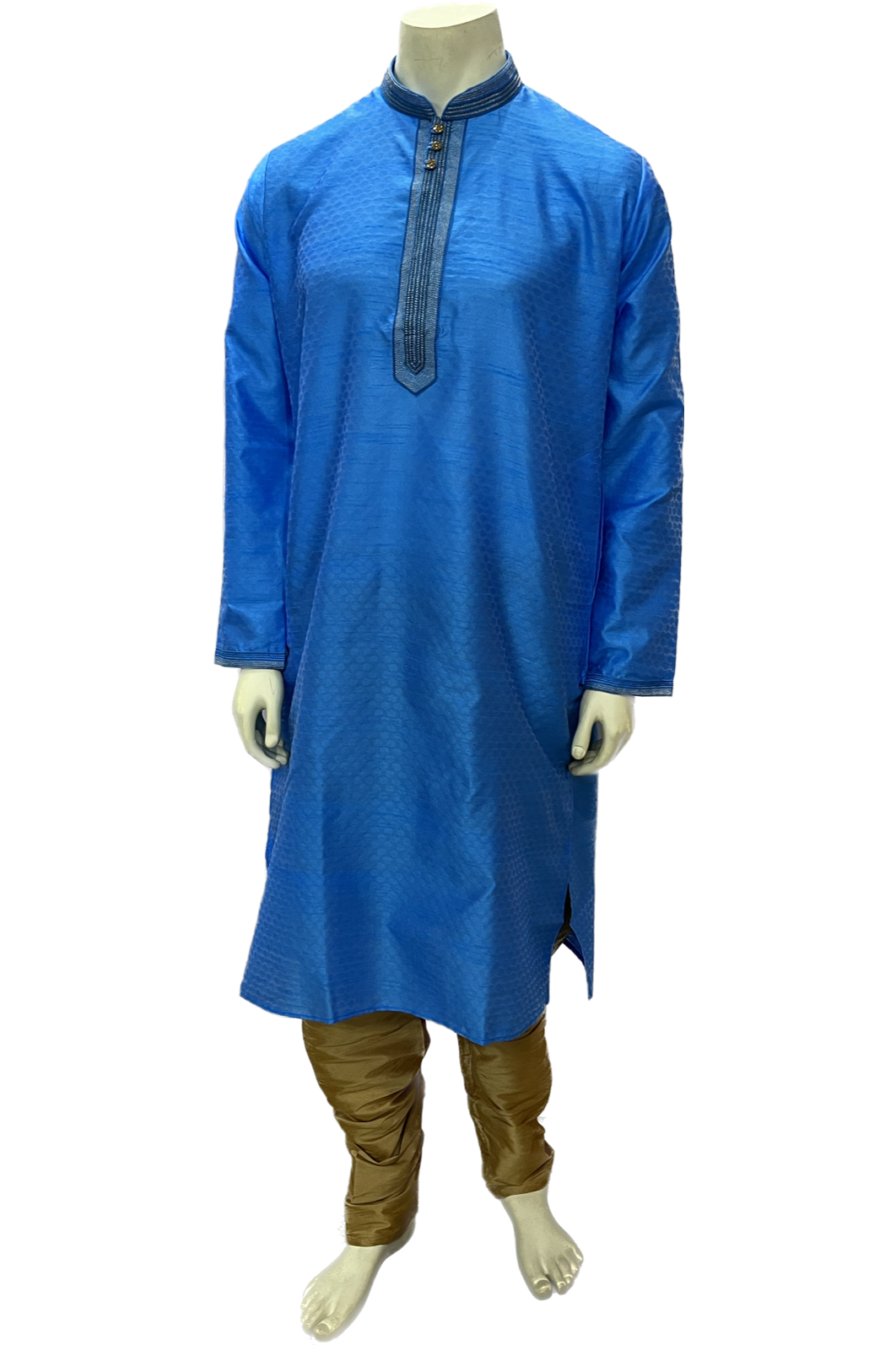 Blue Silk Kurta Pajama