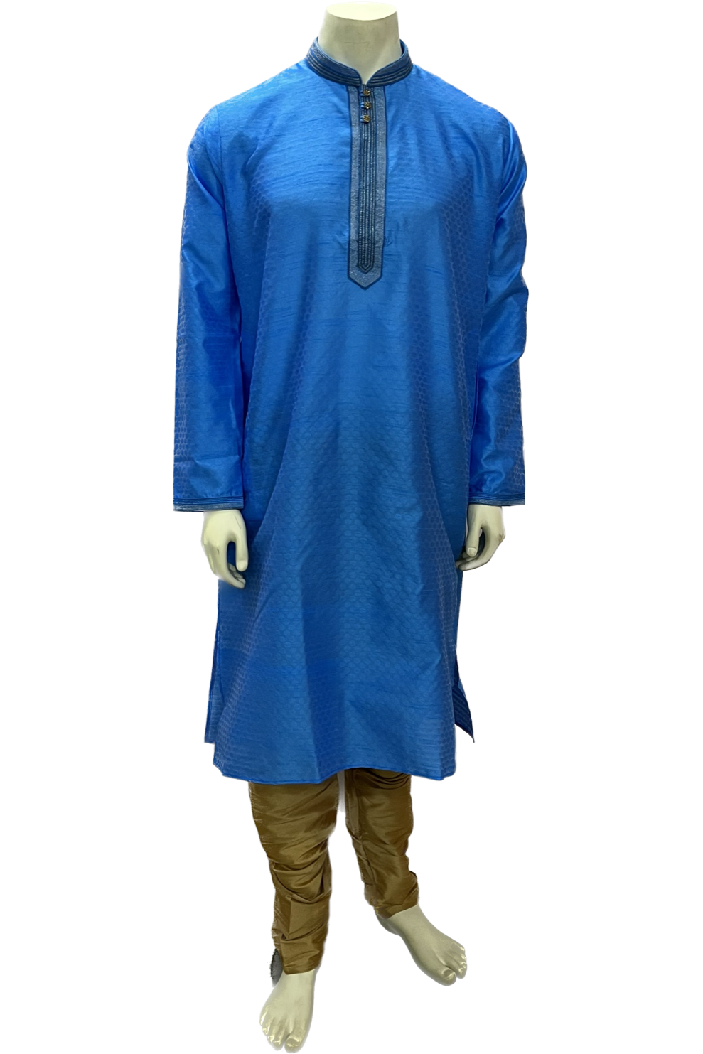 Blue Silk Kurta Pajama