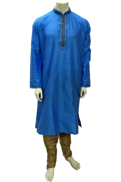 Blue Silk Kurta Pajama